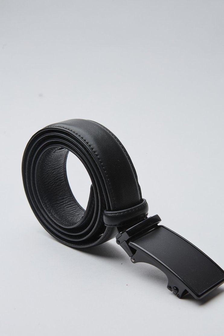 Мужской ремень автоматический гладкий в строчку