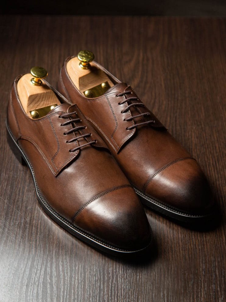 Дерби MAZALTOVMAN Коричневые кожаные