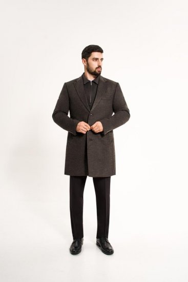 Пальто MAZALTOVMAN премиум Серое фактурное