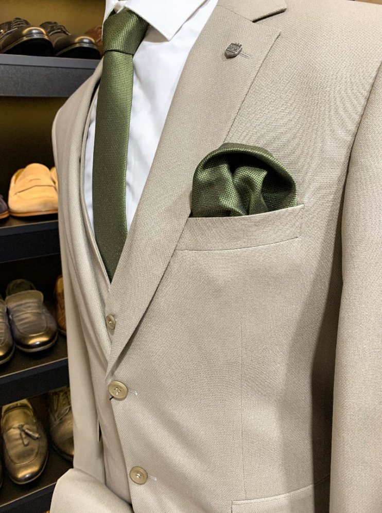 Костюм MAZALTOVMAN 3-ка Бежевый фактурный