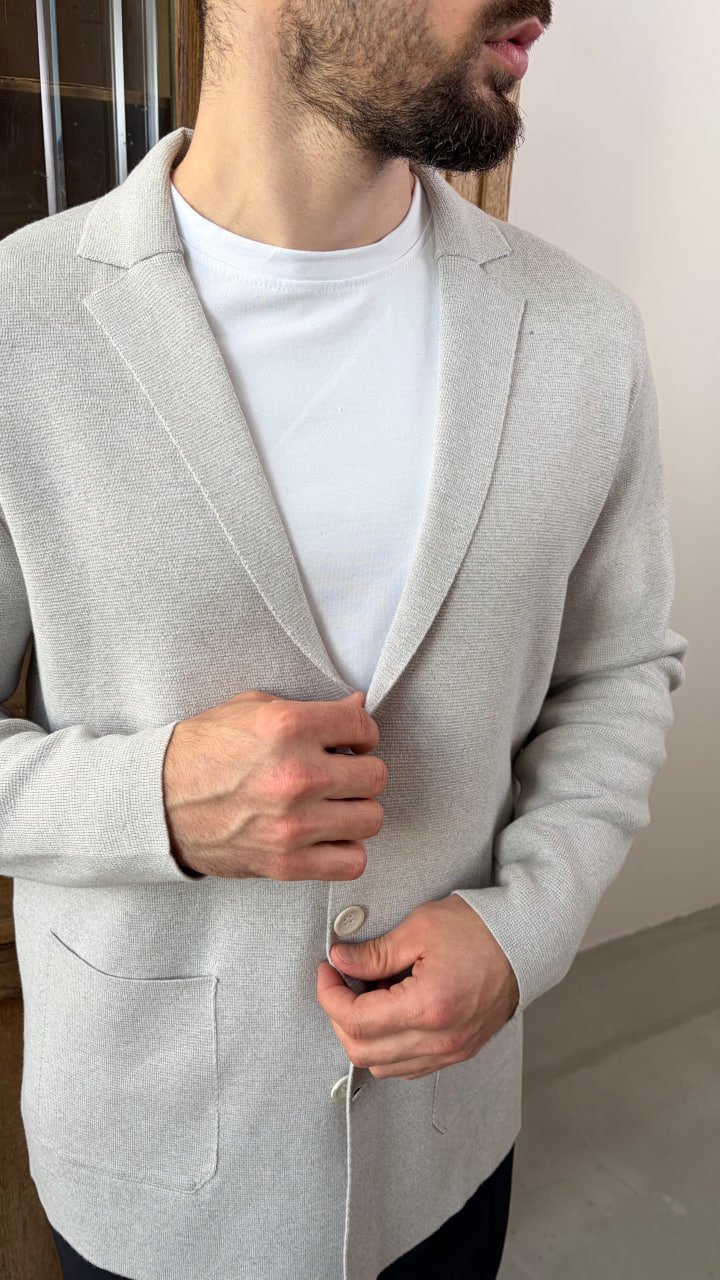 Кардиган AMT Бежевый фактурный